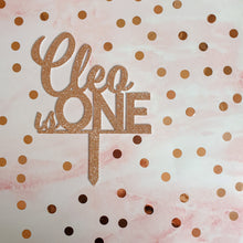 Load image into Gallery viewer, Custom Personalised Children's Name + Age Birthday Cake Topper