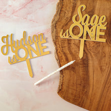 Load image into Gallery viewer, Custom Personalised Children's Name + Age Birthday Cake Topper
