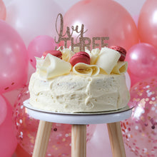 Load image into Gallery viewer, Custom Personalised Children's Name + Age Birthday Cake Topper