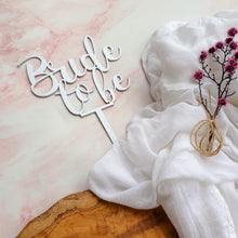 Load image into Gallery viewer, "Bride to be" Cake Topper