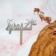 Load image into Gallery viewer, Custom Personalised Name + Age Cake Topper