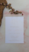 Load image into Gallery viewer, Rose Gold Foil - Minimalist Wedding Invitations
